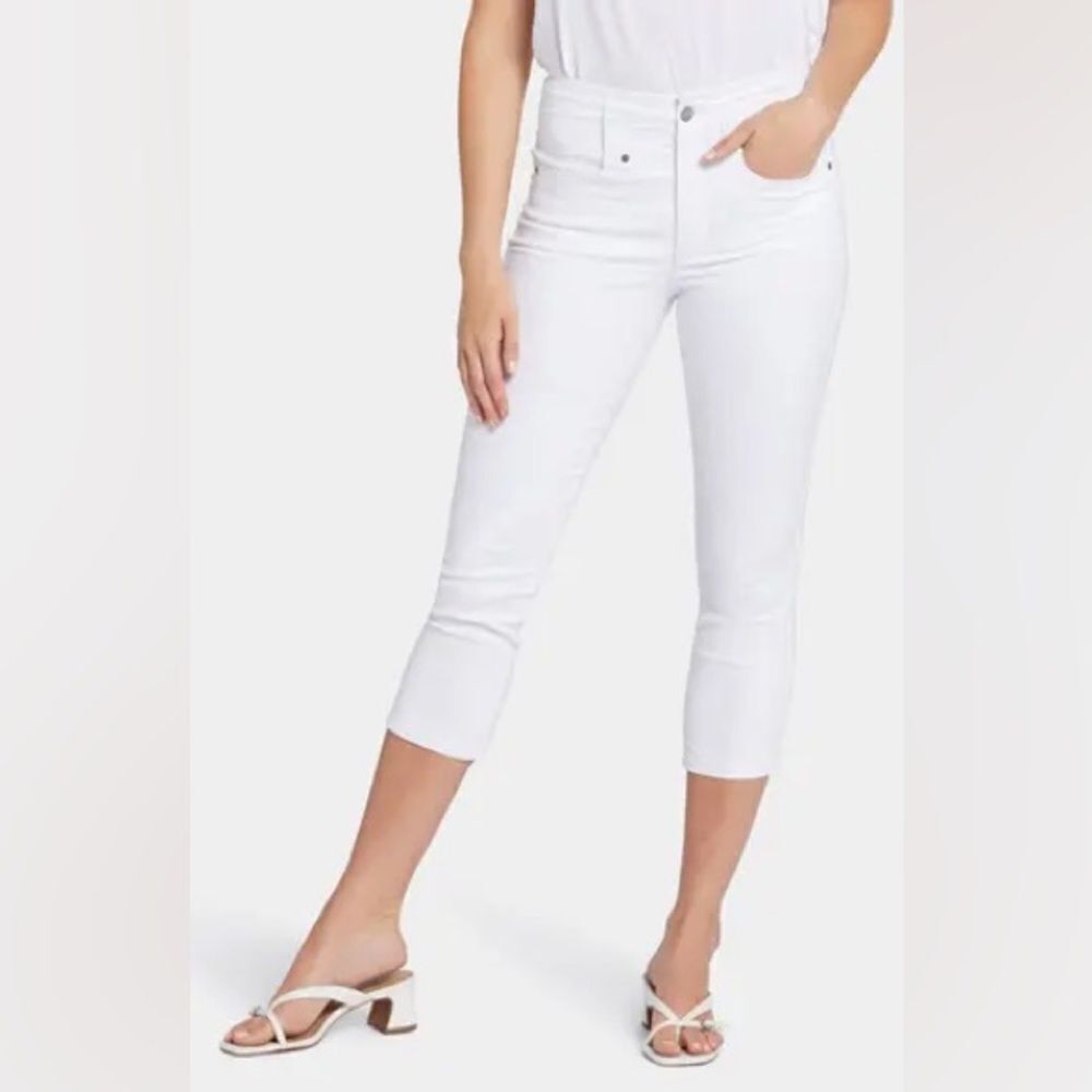 Royalty For Me Women's Crisp White Cropped Jeans